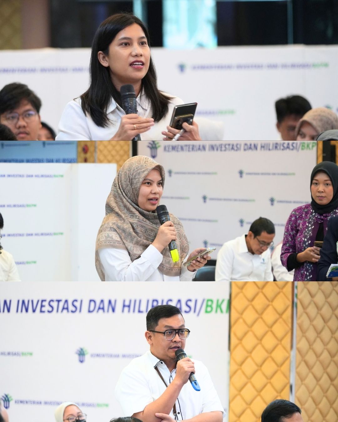Para penanya dalam sesi tanya jawab.