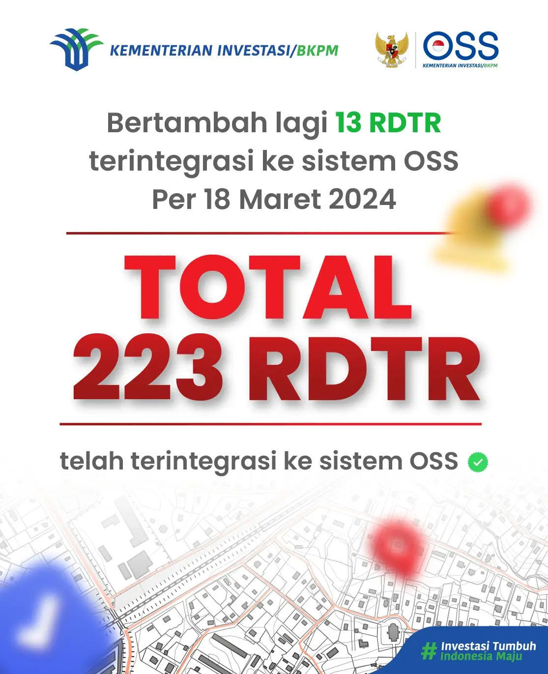 An Additional of 13 RDTR Integrated into the OSS System